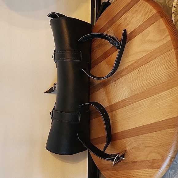 Talisman leather  front fork pouch motorcycle - Picture 2 of 4